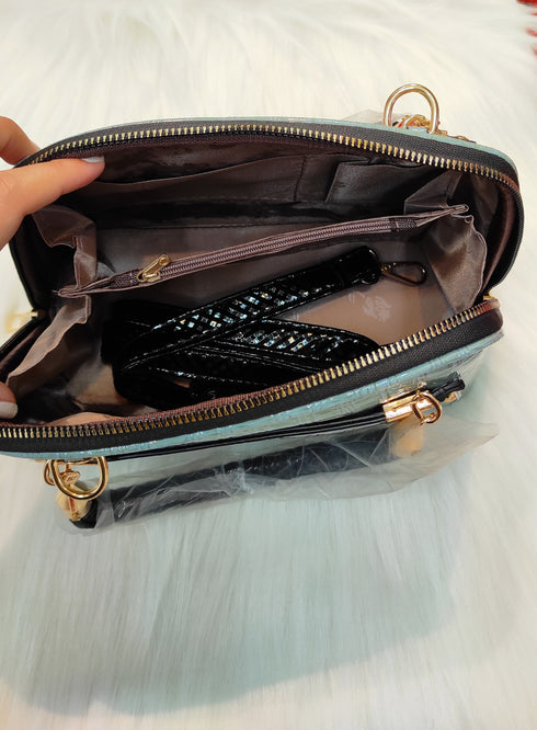 Crocodile Printed Lady Handbag